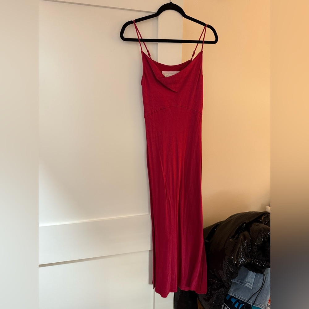 By Anthropologie Slip Cowl Neck Dress